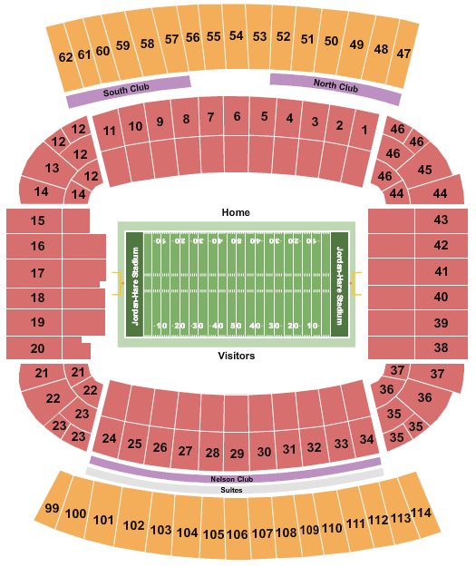 Jordan-Hare Stadium Iron Bowl Seating Chart